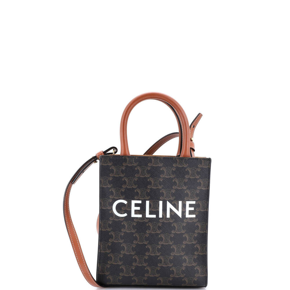 Celine Vertical Cabas Tote Triomphe #244352C10B